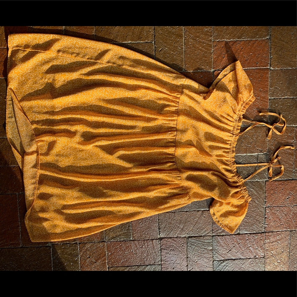 Yellow spotted dress